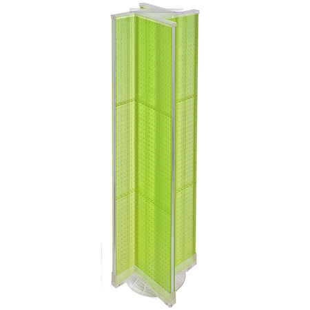 Azar Displays Pinwheel Pegboard Floor Display on Revolving Base. Spinner Rack Stand 700460-GRE